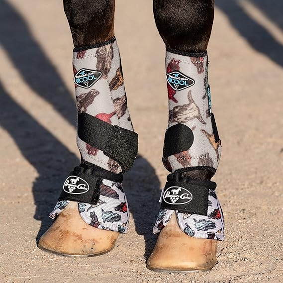 Bell Boots for Horses | Superb Protection, Durability & Comfort | Quick Wrap Hook & Loop