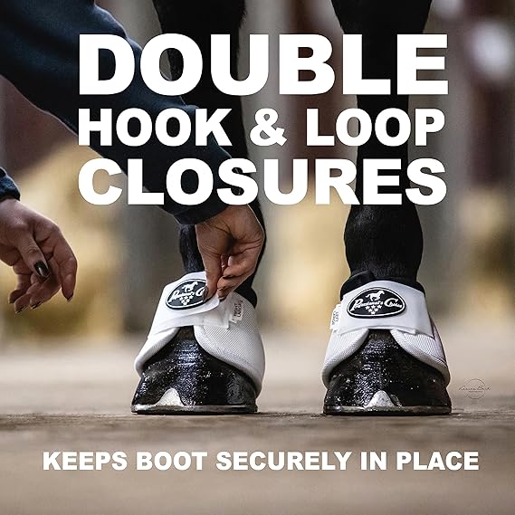 Bell Boots for Horses | Superb Protection, Durability & Comfort | Quick Wrap Hook & Loop