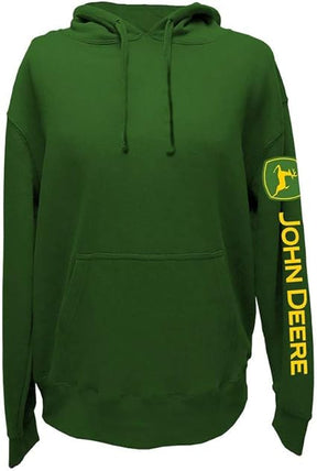 John Deere Solid Hoodie with Logo on Sleeve
