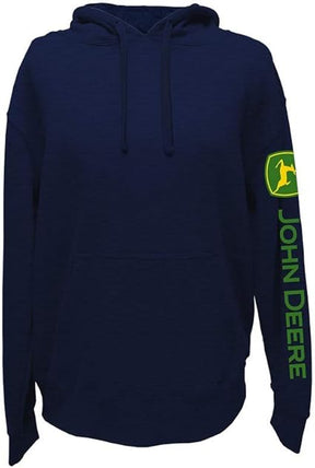 John Deere Solid Hoodie with Logo on Sleeve