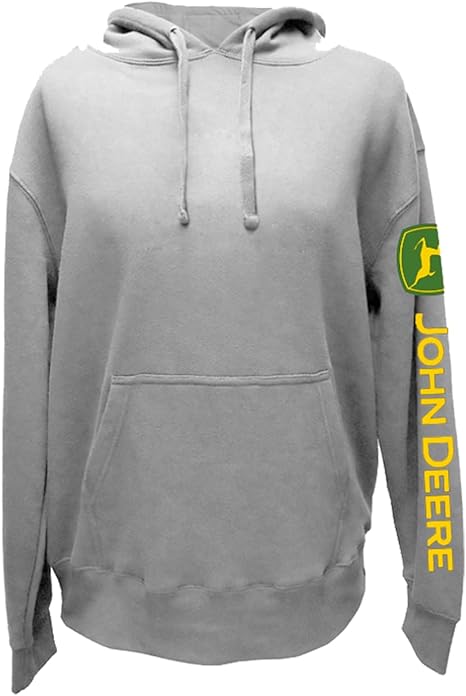 John Deere Men's Fleece Hood T-shirt Sleeve