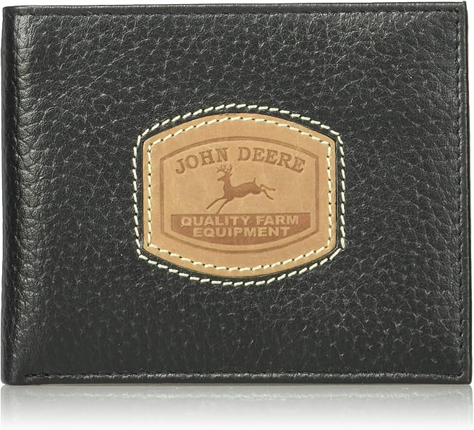 John Deere Men's Historical Logo Passcase Wallet